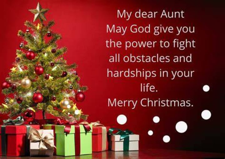 25+ Christmas Messages For Aunt