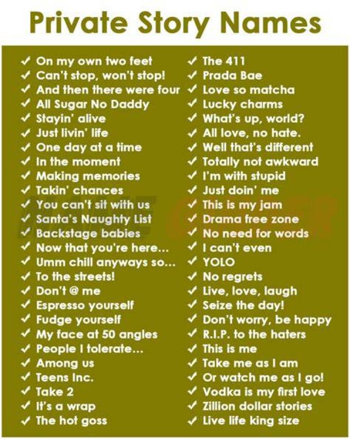 400 Private Story Names Ideas (100 Funny & Cool)