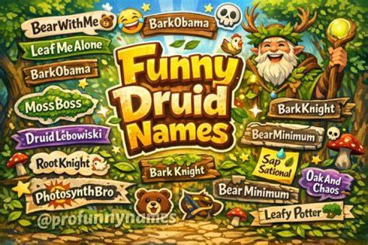 500+ Best Funny Druid Names That Are So Powerful Druid name, Druid