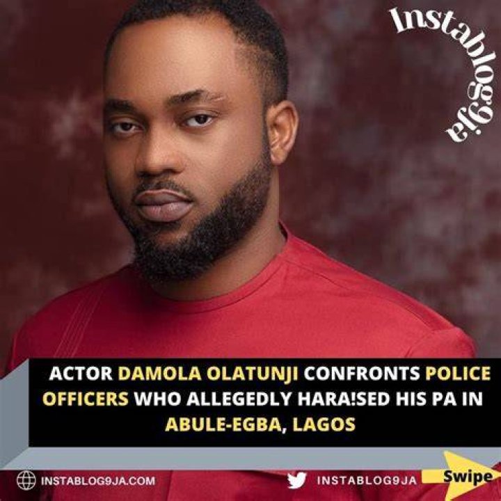 Actor, Damola Olatunji Exposes Police Officers Asking For Bribe