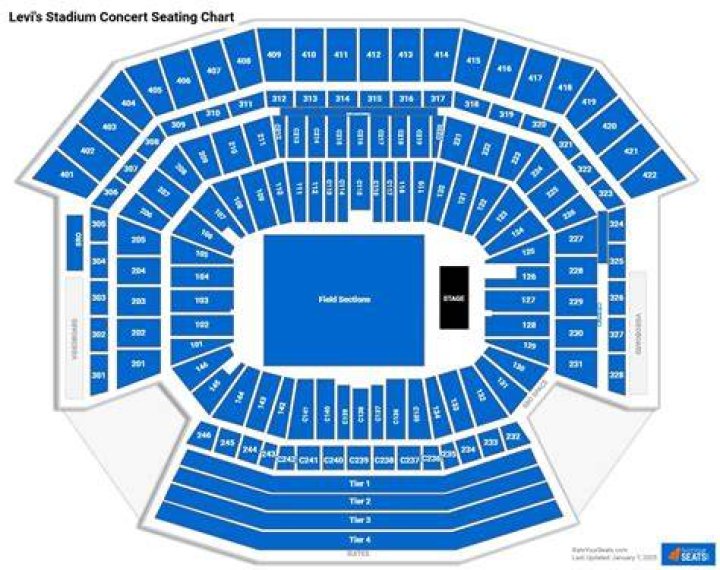 AT&T Stadium Concert Seating Chart