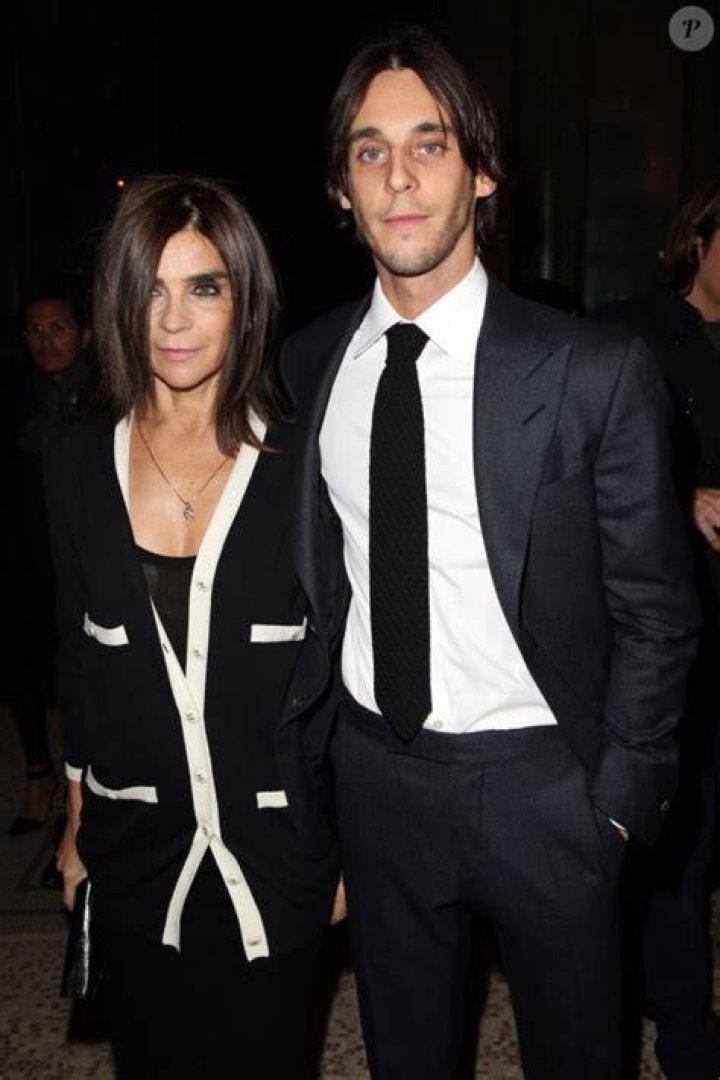 Carine Roitfeld et son fils Vladimir Restoin Roitfeld &agrave; Cannes, le 18