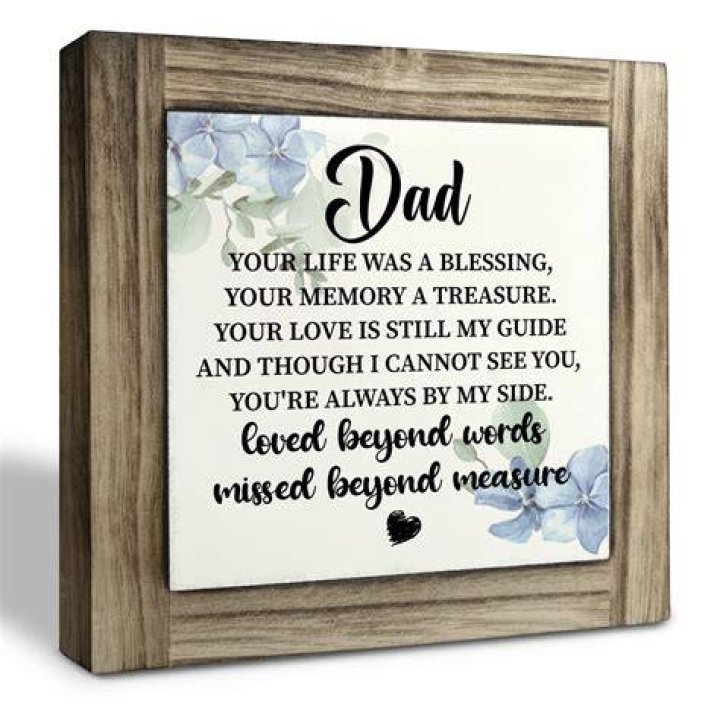 Dad Plaque My Dad Gave Me The Greatest Gift Maise and Rose