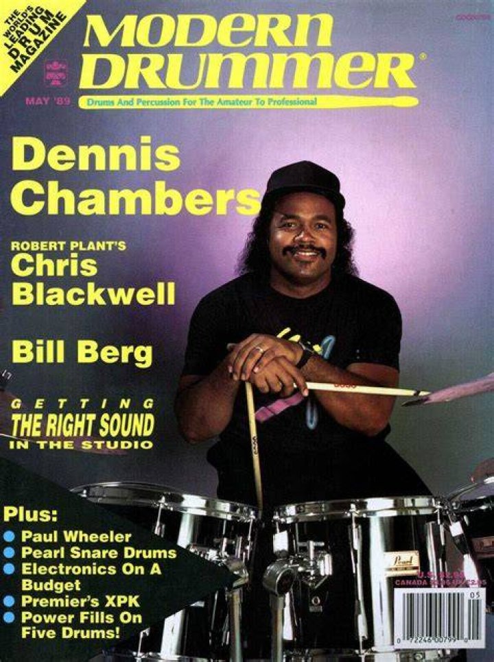 Dennis Chambers Modern Drummer Magazine