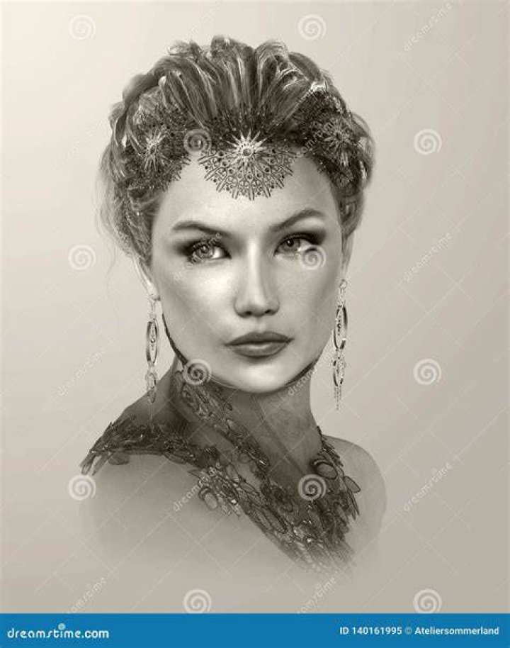 Donna nobile, 3d CG illustrazione di stock. Illustrazione di monili