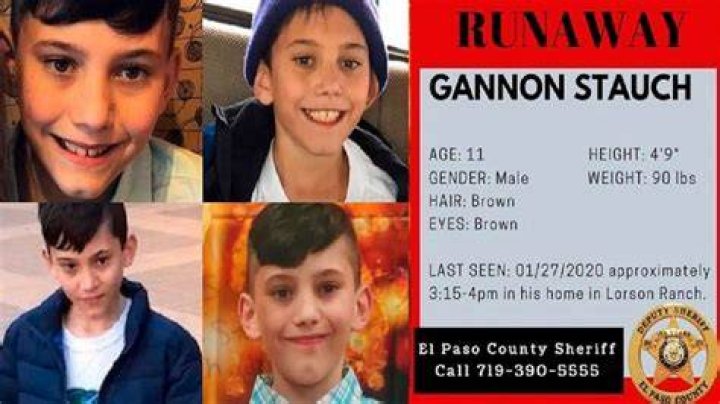 Gannon Stauch case Parents of missing 11yearold Colorado Springs boy