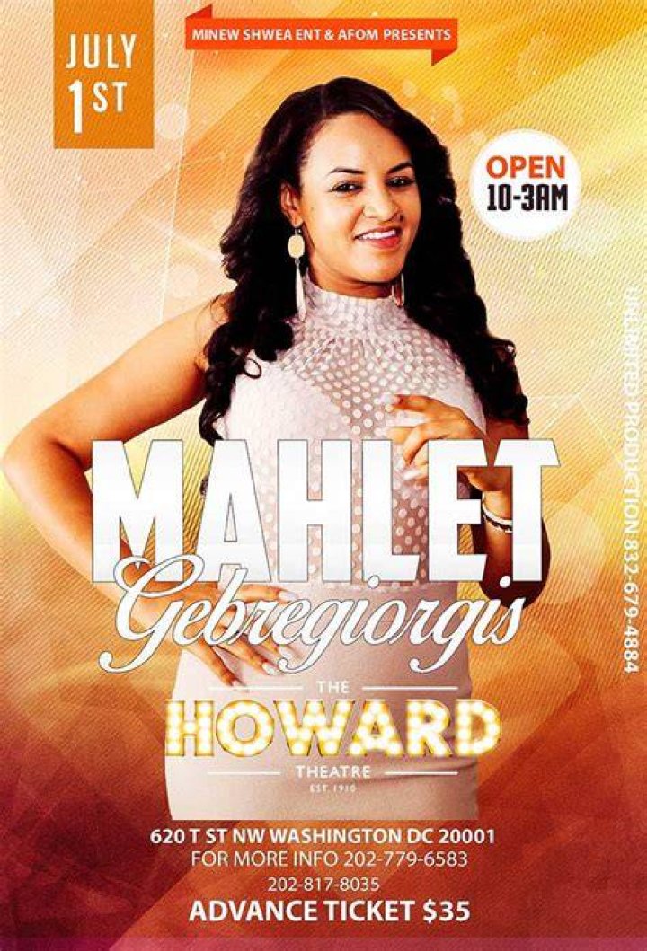 Mahlet live Concert in Washington DC, USA