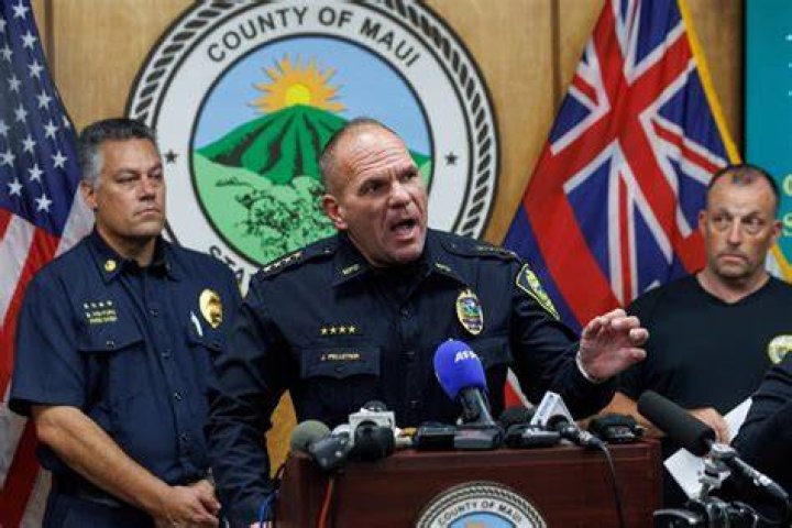 Maui police chief pleads for patience, recalls pain of…