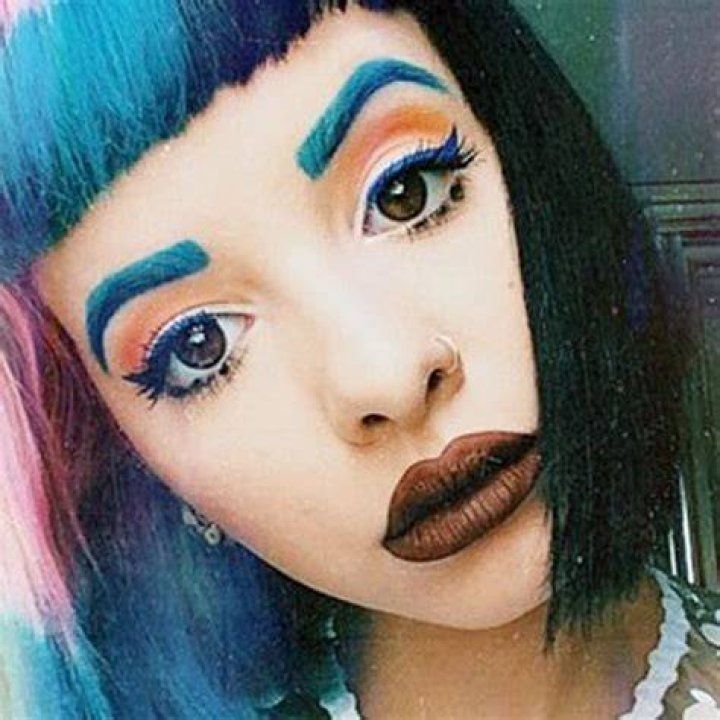 Melanie Martinez Makeup Blue Eyeshadow, Orange Eyeshadow & Brown