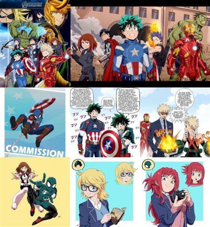 MHA X Marvel 🤩 &mdash;&mdash;&mdash; For more BNHA 👇 👊 Follow