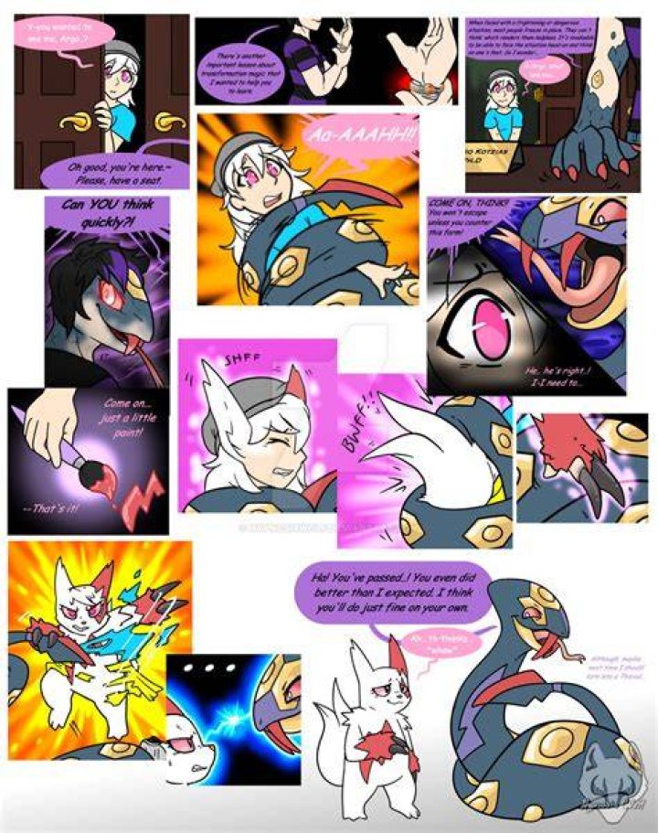 Pokemon Transformation Version Comic 1 by UnidemonAtLast on DeviantArt