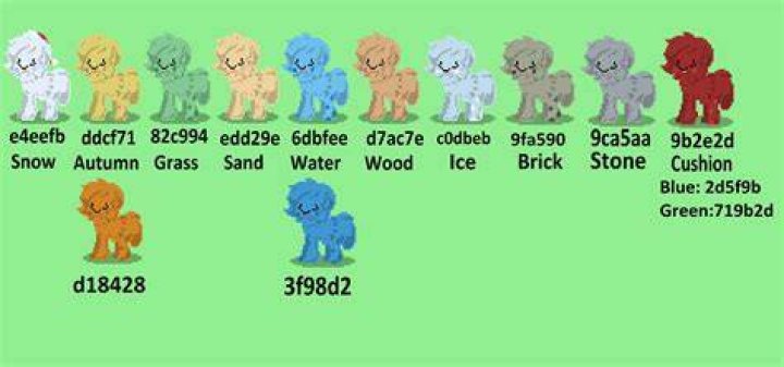 Ponytown Ground Color Code USUMMARYC