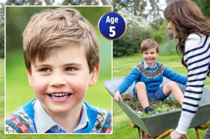 Prince Louis enjoys wheelbarrow ride with mum Kate in new photos to
