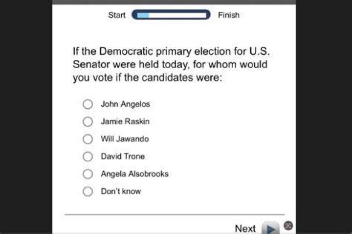 Senate race update Poll floats an Angelos for Senate; Raskin still on