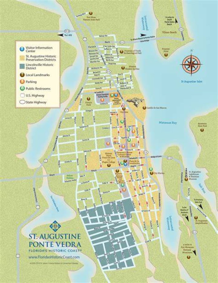 ST. AUGUSTINE MAP. /n19th century tracing of the Mestas map of St