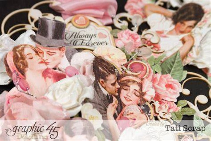 Tati, Just Married, Mixed Media Album, Mon Amour, Product by Graphic 45