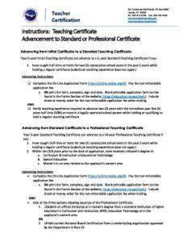 Teaching Certificate Nebraska GSA