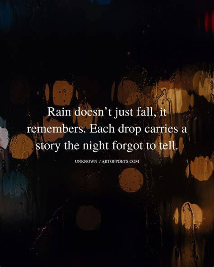 Thoughts on a rainy night. Rainy night quotes, Quotes to live by