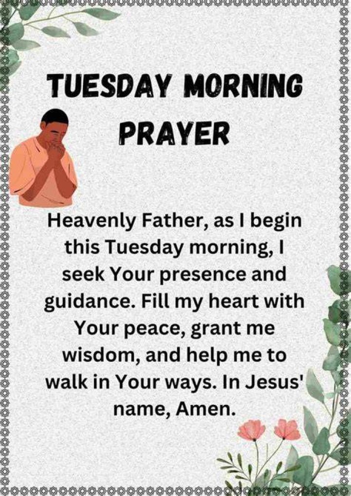 Tuesday Blessings! Daily Morning Prayer, Sunday Prayer, Morning Prayer