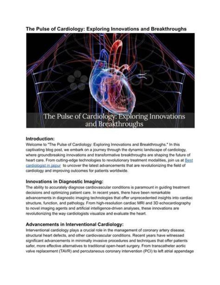 Uncovering Breakthroughs And Legacies In Cardiology