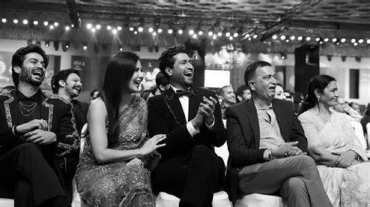 Vicky Kaushal shares a laugh with Katrina Kaif, Sunny Kaushal in candid
