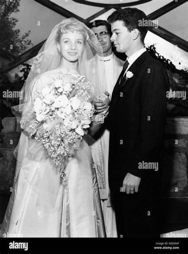 Wedding of Russ Tamblyn, right, and his first wife, actress