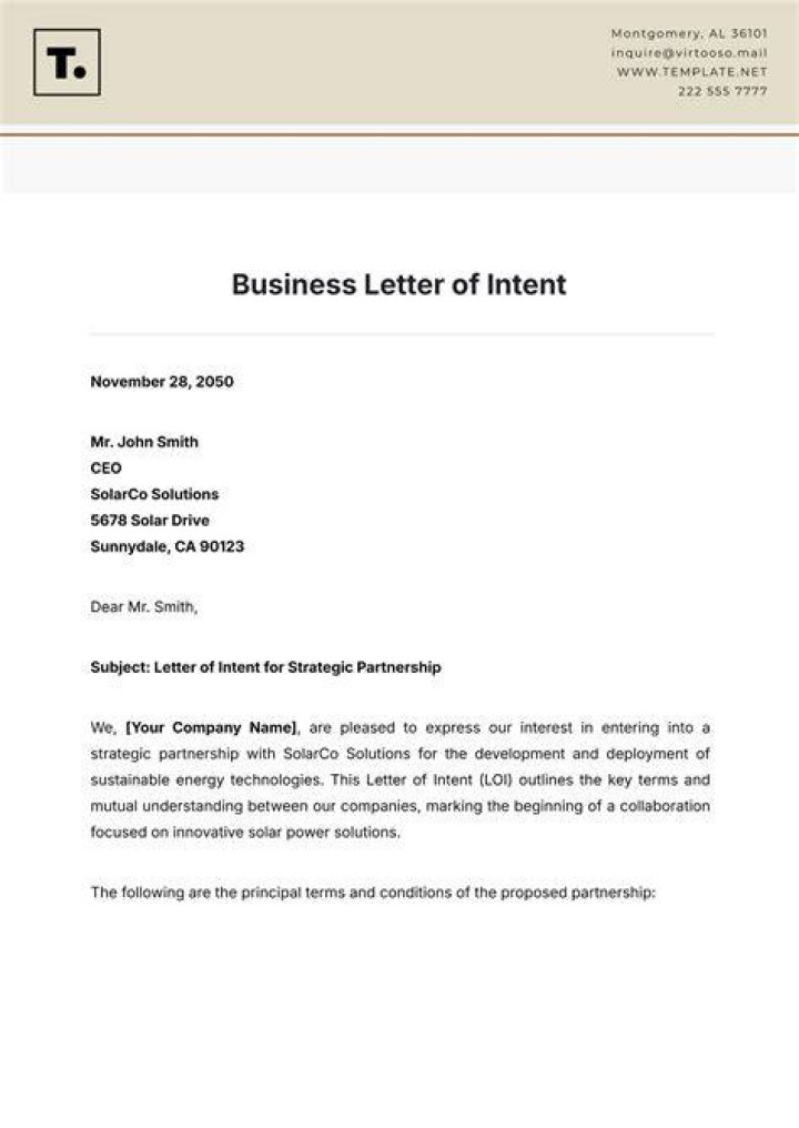 What Is Letter Of Intent For Job Example Design Talk