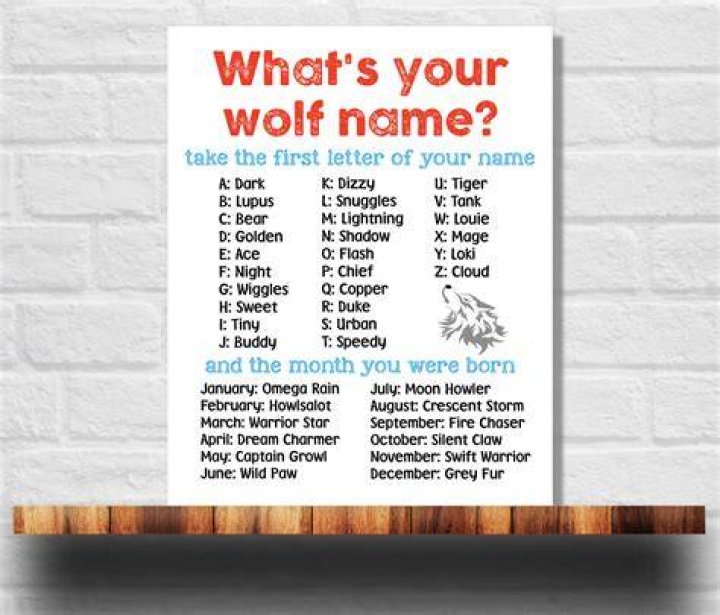 what is your wolf name? Animales Pinterest